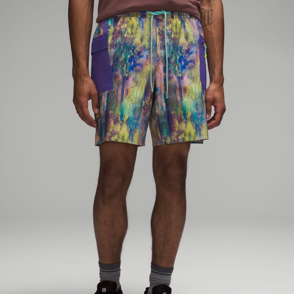 Lululemon Water-Repellent Hiking Short 8" - Altered Nature Multi - NWT